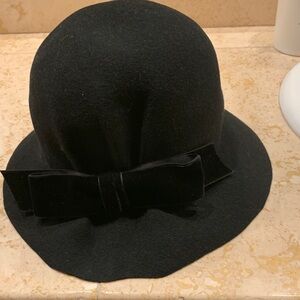 Elegant Black Women's Hat with Bow